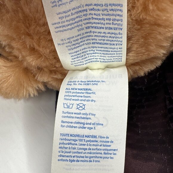 Build-A-Bear Lil Cub Brownie Teddy Bear With Purple Sequin Dress Sparkle Plush - Picture 8 of 10